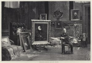 Jean-Joseph Benjamin-Constant w swoim warsztacie autorstwa French Photographer