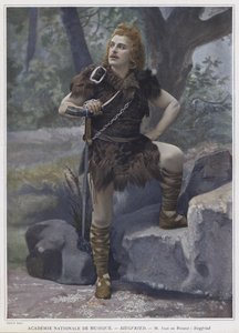 Jean de Reszke w tytułowej roli w Zygfrydzie (kolorowe zdjęcie)