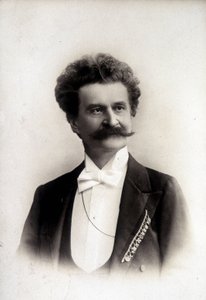 Johann II Strauss fils (1825-1899), austriacki kompozytor autorstwa French Photographer