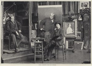 Jules Lefebvre w swoim warsztacie autorstwa French Photographer