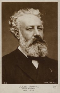 Jules Verne (1828-1905), francuski powieściopisarz autorstwa French Photographer