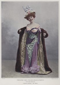 Juliette Mealy, francuska aktorka i piosenkarka (kolorowe zdjęcie) autorstwa French Photographer