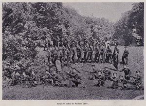 Armia rosyjska: Korpus Kadetów Władimira, Kijów (zdjęcie czarno-białe) autorstwa French Photographer
