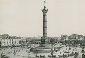 La Colonne de Juillet, Place de la Bastille, Kolumna Lipca, Miejsce Bastylii (fotografika) autorstwa French Photographer