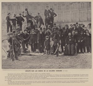 Komuna Paryska, Grupa ds. Gruzu Kolumny Vendome autorstwa French Photographer