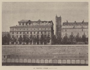 Komuna Paryska, Le Theatre Lyrique, po 25 maja (zdjęcie czarno-białe) autorstwa French Photographer
