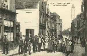 Rue Pierre-Mulard, Calais (czarno-białe zdjęcie) autorstwa French Photographer