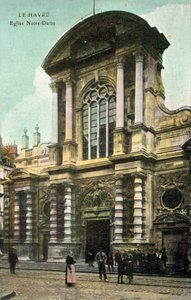 Le Havre, kościół Najświętszej Marii Panny autorstwa French Photographer