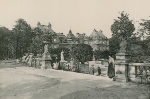 Le Jardin du Luxembourg, Ogród Luksemburski (fotograwiura) autorstwa French Photographer