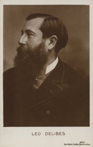 Leo Delibes, kompozytor francuski (1836-1891) autorstwa French Photographer
