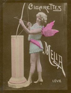 Miłość, dziewczyna przebrana za Kupidyna (zdjęcie) autorstwa French Photographer