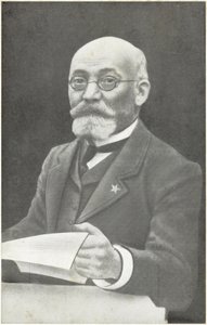 Ludwik Lejzer Zamenhof, polski wynalazca Esperanto (zdjęcie czarno-białe) autorstwa French Photographer
