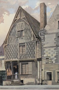 Luynes, Stary dom na placu autorstwa French Photographer