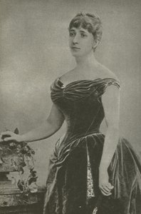 Madame Marguerite De Bonnemain, kochanka generała Boulangera (zdjęcie czarno-białe) autorstwa French Photographer
