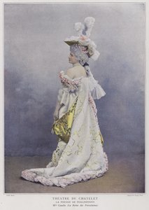 Mademoiselle Cazalis jako Królowa Porcelany w La Poudre de Perlinpinpin (kolorowe zdjęcie)