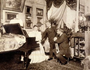 Mallarme i Manet - fotografia autorstwa French Photographer