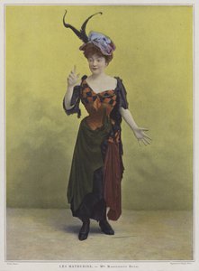 Marguerite Deval, francuska aktorka i śpiewaczka operowa (kolorowe zdjęcie) autorstwa French Photographer