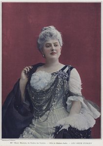 Marie Magnier jako Madame Joulin w Les Deux Ecoles (kolorowe zdjęcie)
