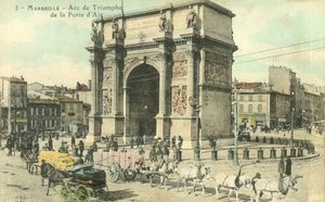 Marsylia, Łuk Triumfalny Porte Daix autorstwa French Photographer