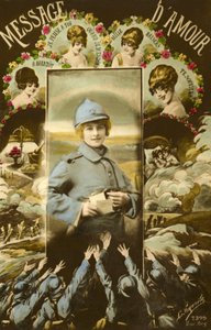 Przesłanie miłości do żołnierzy (kolorowe zdjęcie) autorstwa French Photographer