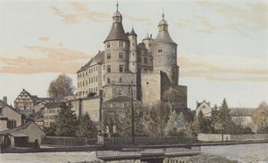 Montbeliard, Widok na zamek autorstwa French Photographer