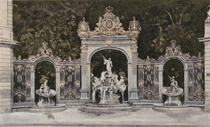 Nancy, Place Stanislas, Fontanna Neptuna autorstwa French Photographer