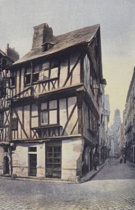 Nantes, Stare domy, rue de la Juiverie autorstwa French Photographer