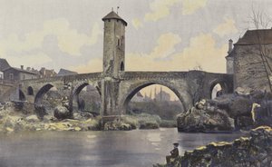 Orthez, Most nad Gave de Pau autorstwa French Photographer