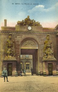 Pałac Sprawiedliwości, Metz (zdjęcie kolorowe) autorstwa French Photographer