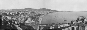 Panorama Cannes (zdjęcie czarno-białe) autorstwa French Photographer