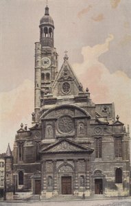 Paryż, Kościół Saint-Etienne-du-Mont, Fasada O autorstwa French Photographer