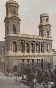 Paryż, kościół Saint-Sulpice autorstwa French Photographer