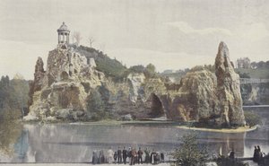 Paryż, Park Buttes-Chaumont autorstwa French Photographer
