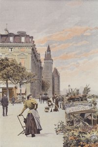 Paryż, Quai aux Fleurs autorstwa French Photographer
