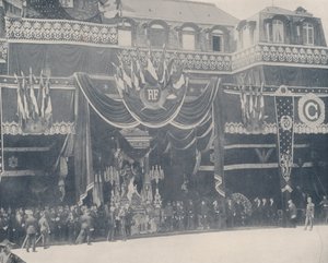 Paryż: szczątki prezydenta Carnota leżące w stanie (zdjęcie czarno-białe) autorstwa French Photographer