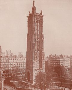 Paryż: Wycieczka Saint Jacques, St James (zdjęcie czarno-białe) autorstwa French Photographer