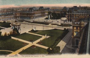 Paryż, Vue generale du Louvre autorstwa French Photographer