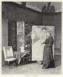 Paul-Albert Besnard w swoim warsztacie autorstwa French Photographer