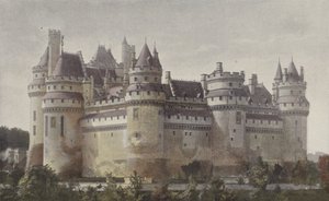 Pierrefonds, zamek (widok z drogi Villers-Cotterets) autorstwa French Photographer