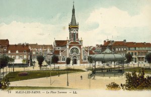 Place Turenne, Malo-les-Bains (kolorowe zdjęcie) autorstwa French Photographer