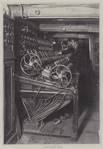Gra na organach w Operze Paryskiej (zdjęcie czarno-białe) autorstwa French Photographer