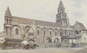 Poitiers, kościół Notre-Dame-la-Grande, fasada boczna S autorstwa French Photographer