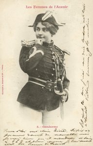 Policjant, Kobieta Przyszłości autorstwa French Photographer