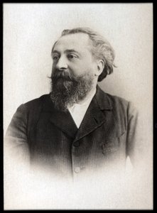 Portret Catulle Mendesa (1841-1909), francuskiego poety. autorstwa French Photographer