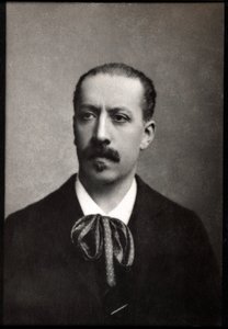 Portret Charlesa Marie Jean Albert Widor (1844-1937), francuskiego organisty, kompozytora i pedagoga. autorstwa French Photographer