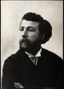Portret Edouarda Paillerona (1834-1899), francuskiego poety i dramaturga. autorstwa French Photographer