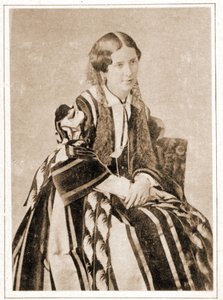 Portret Elisabeth Felix zwanej Mademoiselle Rachel w 1851, francuskiej tragiczki (1821 - 1858) autorstwa French Photographer