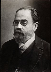 Portret Emila Zoli (1840-1902) francuskiego pisarza. autorstwa French Photographer