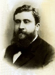 Portret Jeana Jauresa (1859-1914), francuskiego polityka. autorstwa French Photographer
