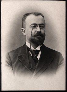 Portret Marcela Prevosta (1862-1941), francuskiego pisarza i dramaturga. autorstwa French Photographer